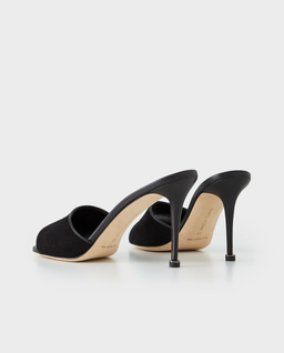 Czarne klapki na szpilce Larache 90 - Image #3