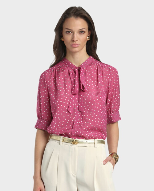 Różowa bluzka w kropki Barcolana - Image #0