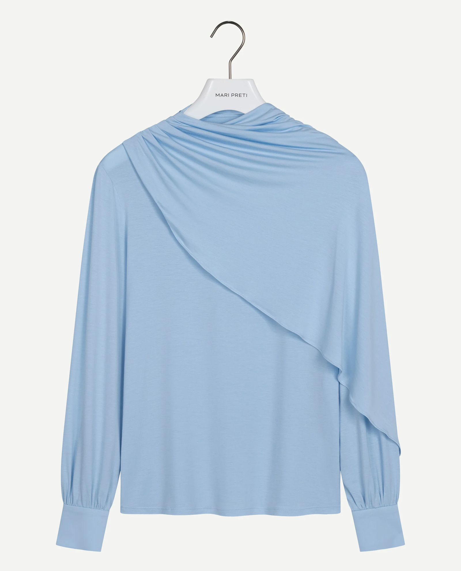 Niebieska bluzka z szarfą Maris - Image #4