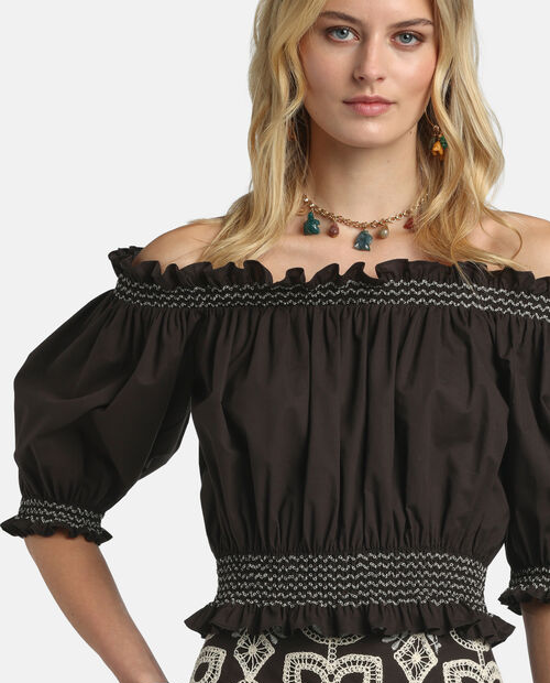 Czarny top Bazalto - Image #3