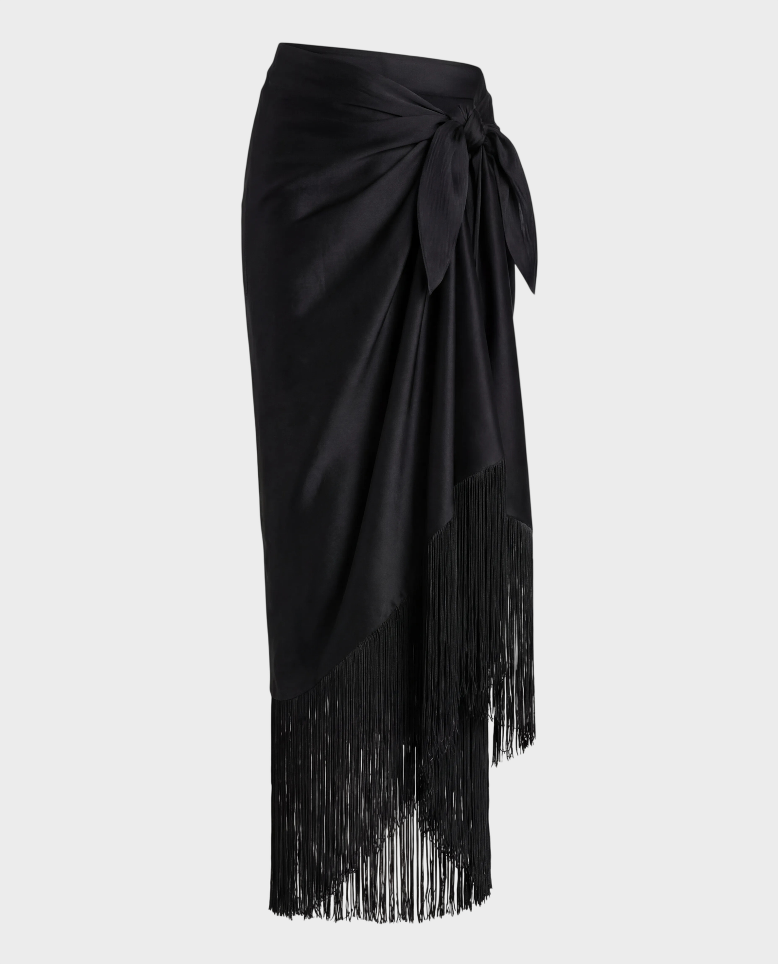 Jedwabny sarong z frędzlami Muse - Image #0