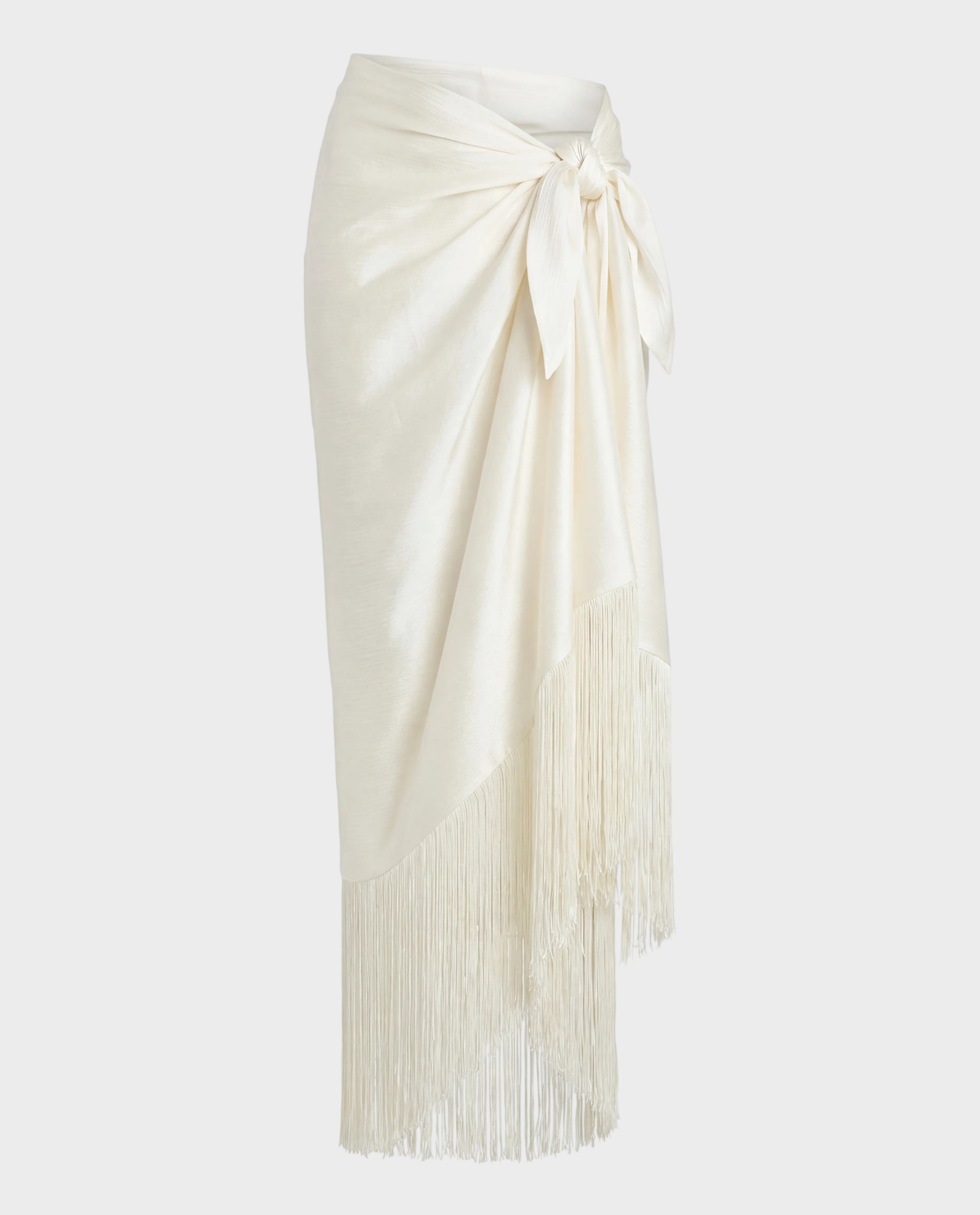 Jedwabny sarong z frędzlami Muse - Image #1