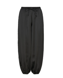 Czarne spodnie z jedwabiu Balloon - Image #1
