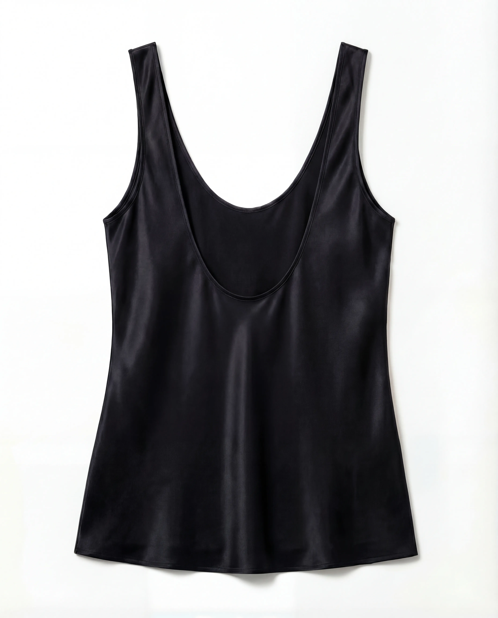 Czarny top z jedwabiu Diane - Image #2