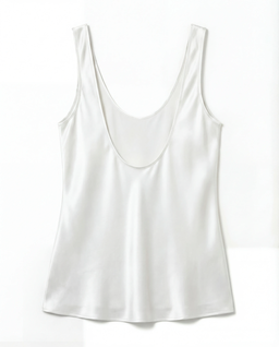 Biały top z jedwabiu Diane - Image #2