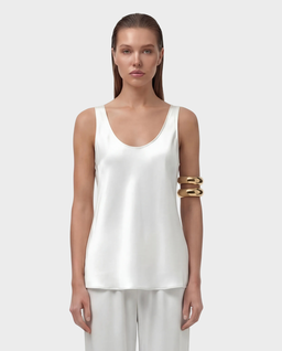 Biały top z jedwabiu Diane - Image #0