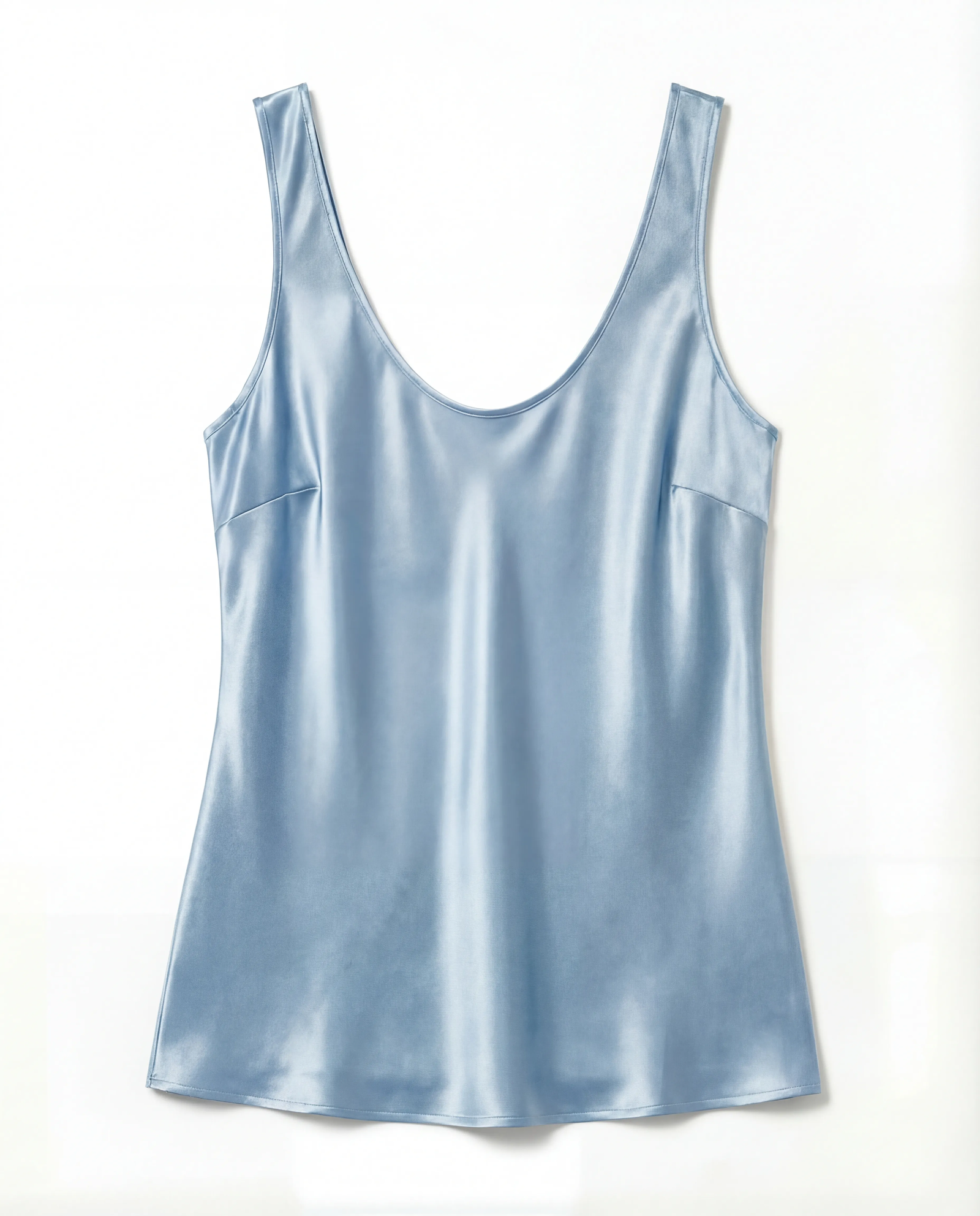 Błękitny top z jedwabiu Diane - Image #1