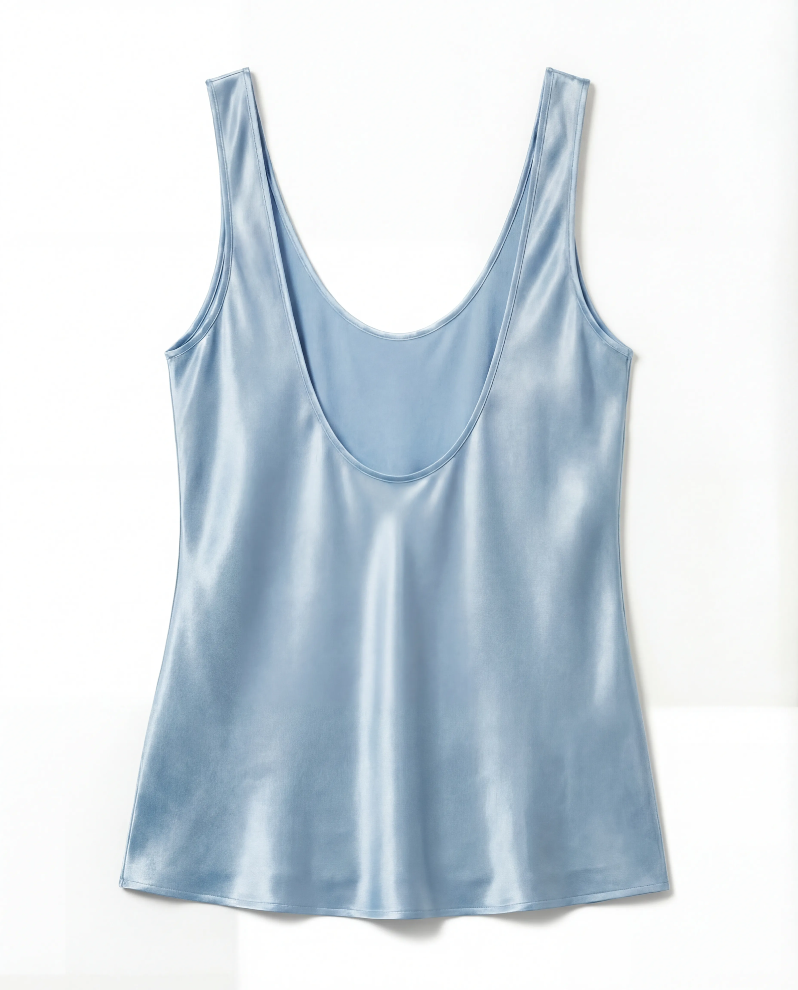 Błękitny top z jedwabiu Diane - Image #2