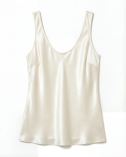 Kremowy top z jedwabiu Diane - Image #1