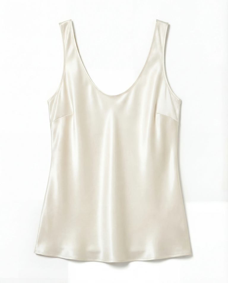 Kremowy top z jedwabiu Diane