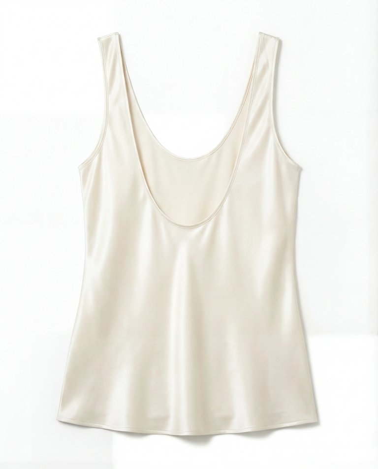 Kremowy top z jedwabiu Diane - Image #3