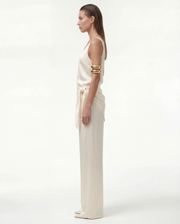 Kremowy top z jedwabiu Diane - Image #2