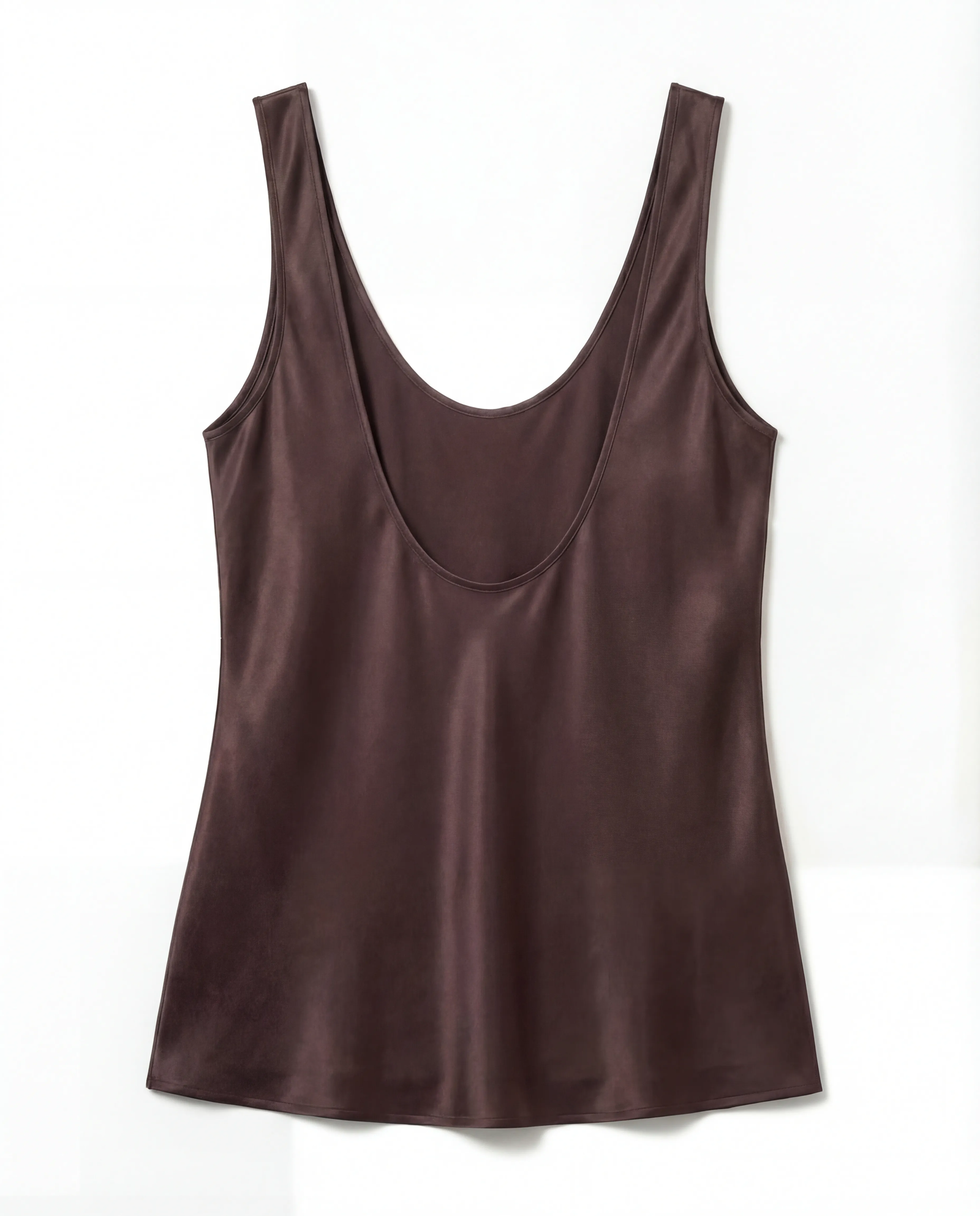 Czekoladowy top z jedwabiu Diane - Image #3