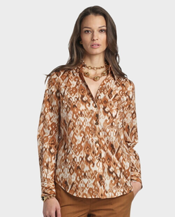 Brązowa koszula Bancarella - Image #0