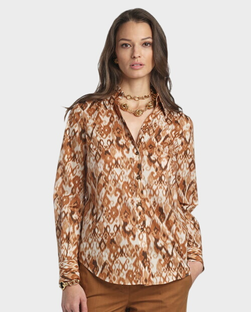 Brązowa koszula Bancarella