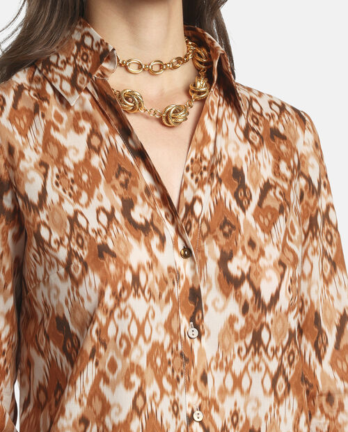 Brązowa koszula Bancarella - Image #4