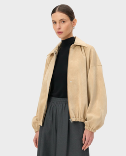 Beżowa kurtka bomberka Claire - Image #3