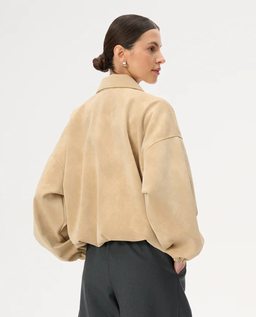 Beżowa kurtka bomberka Claire - Image #2