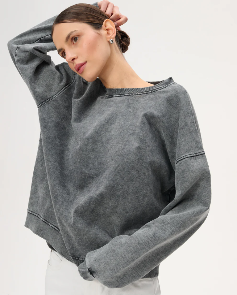 Bawełniana bluza z nadrukiem Ben - Image #3