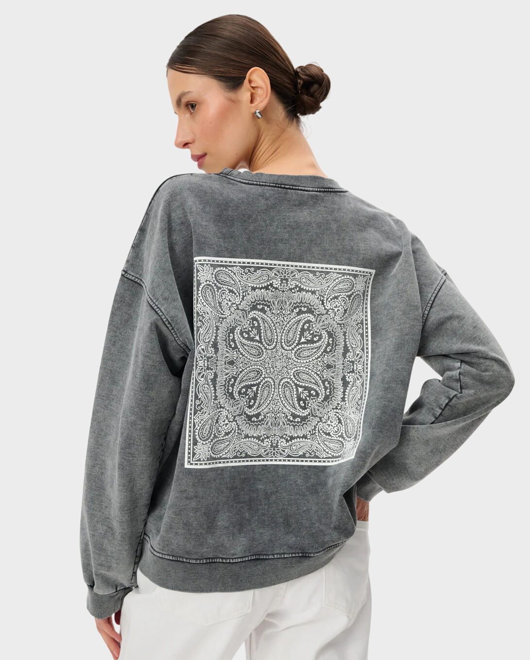 Bawełniana bluza z nadrukiem Ben - Image #0