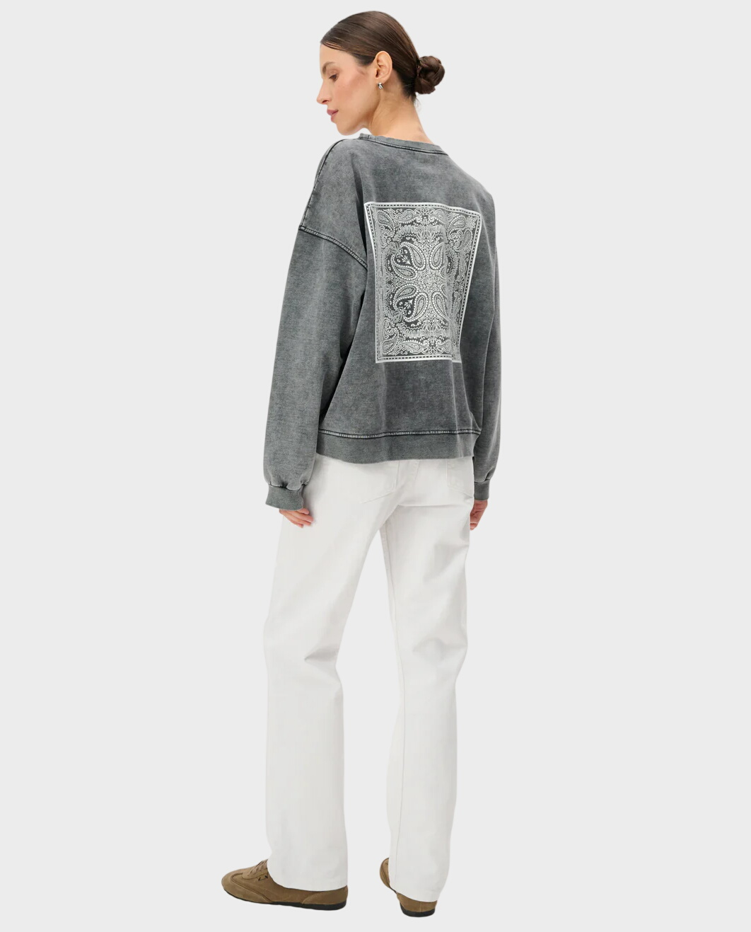 Bawełniana bluza z nadrukiem Ben - Image #4