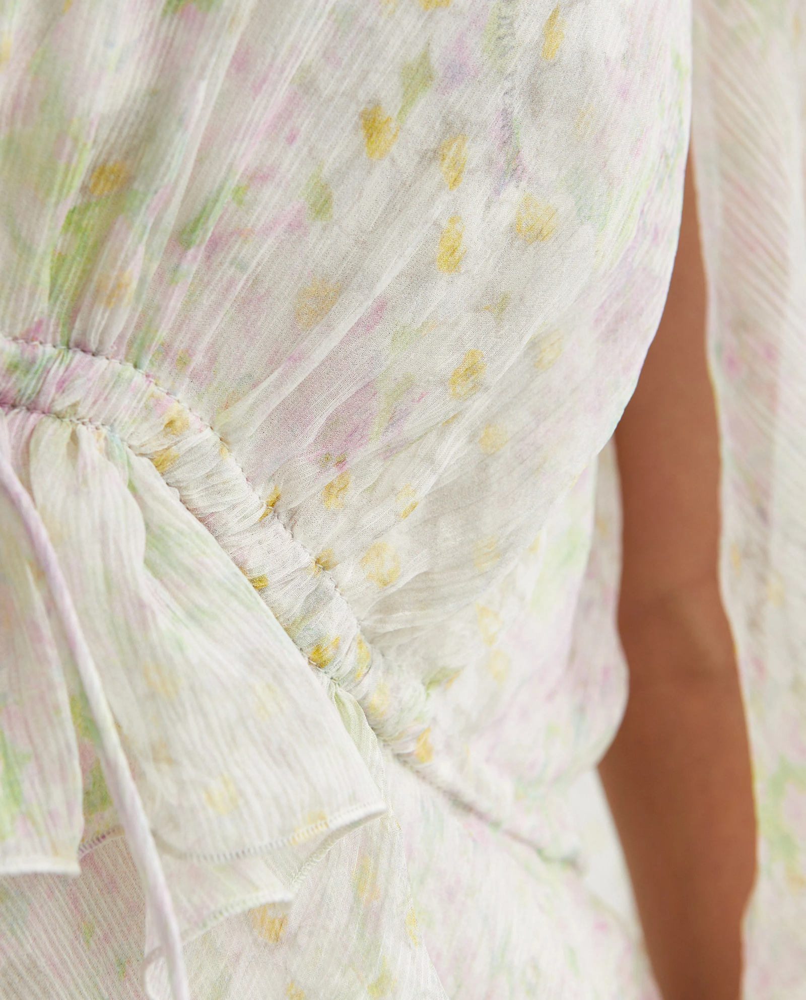 Jedwabna sukienka midi z printem - Image #3