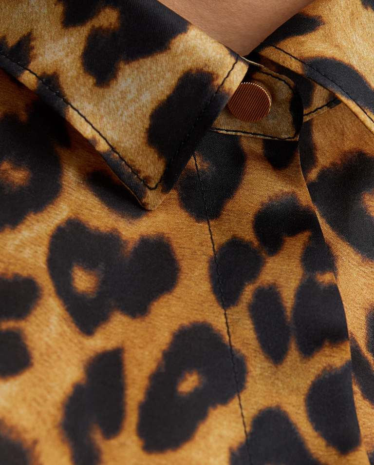 Jedwabna koszula w zwierzęcy print - Image #3