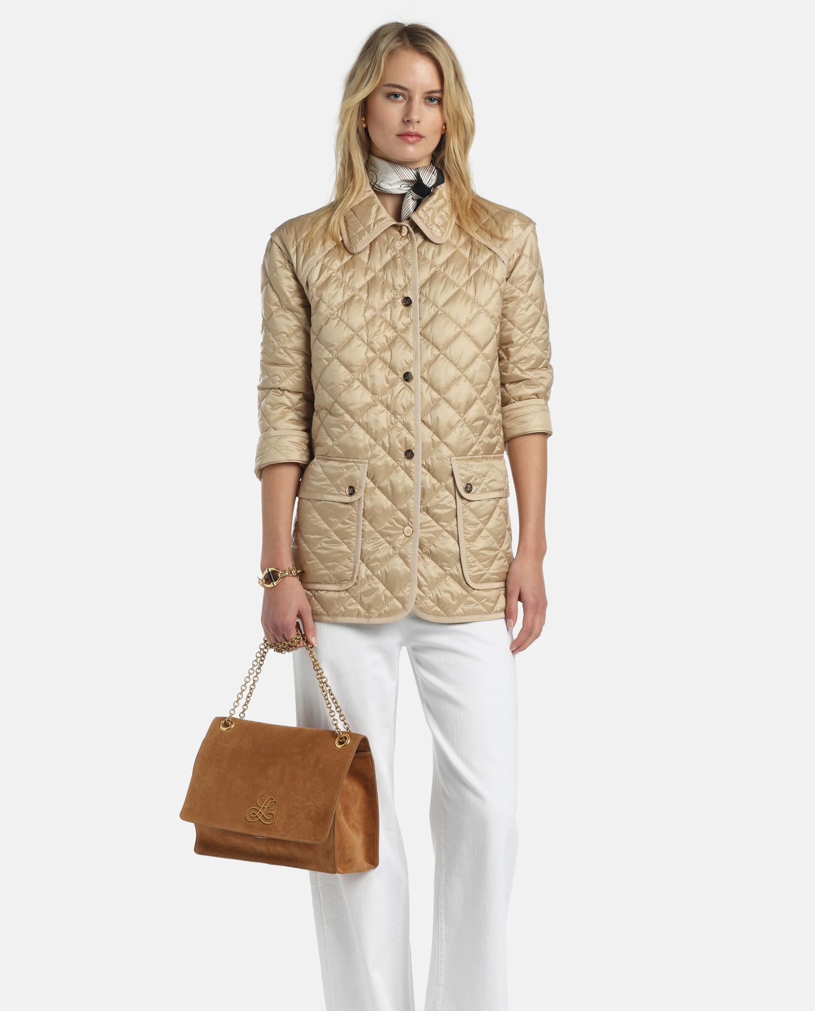 Beżowa kurtka Varesotto - Image #2