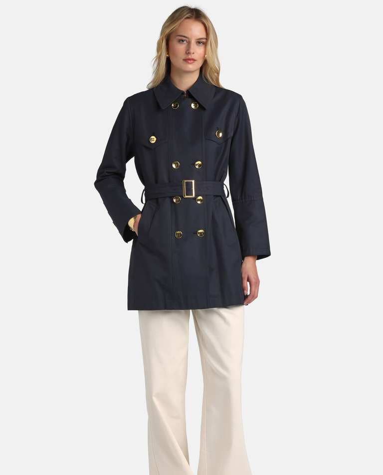 Granatowy płaszcz Vilalba - Image #2