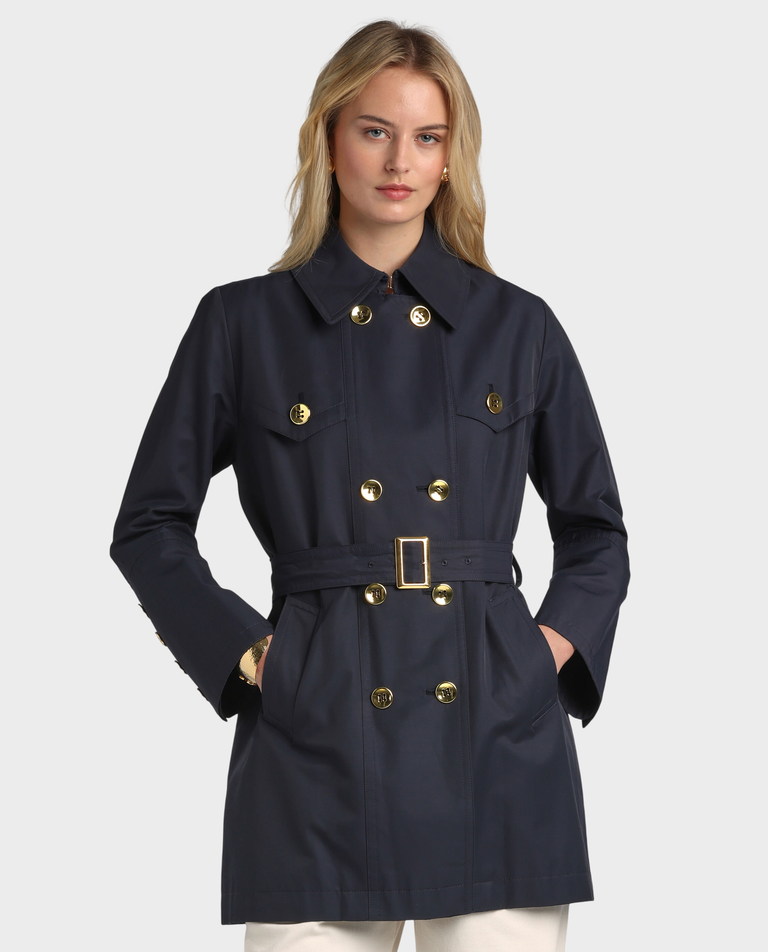 Granatowy płaszcz Vilalba