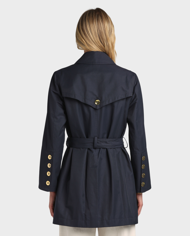 Granatowy płaszcz Vilalba