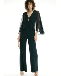 Granatowy kombinezon z bolerkiem Pericle - Image #2