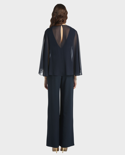 Granatowy kombinezon z bolerkiem Pericle - Image #1