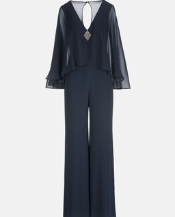 Granatowy kombinezon z bolerkiem Pericle - Image #6