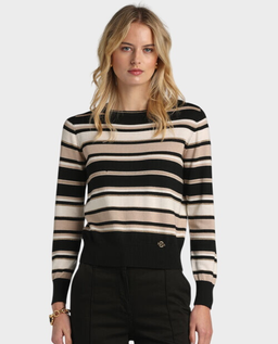 Czarno-beżowy sweter Minorenne - Image #0