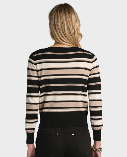 Czarno-beżowy sweter Minorenne - Image #1