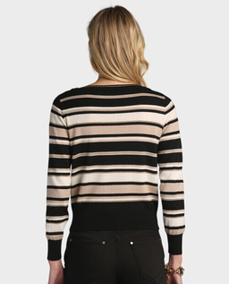 Czarno-beżowy sweter Minorenne - Image #1