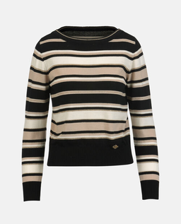 Czarno-beżowy sweter Minorenne - Image #4