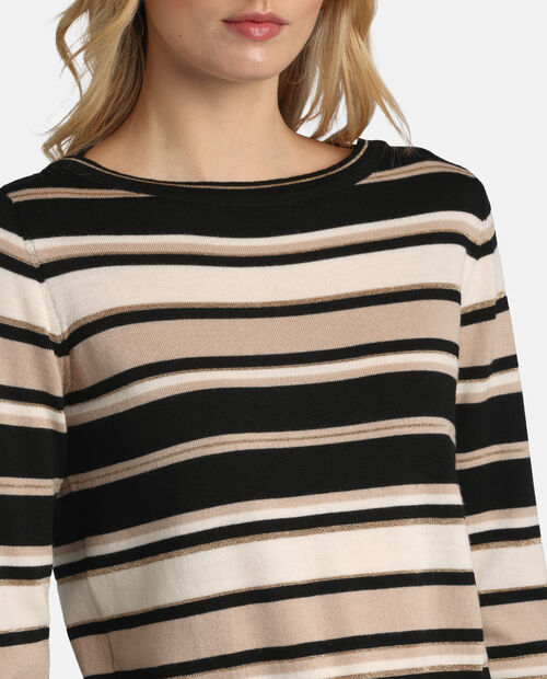 Czarno-beżowy sweter Minorenne - Image #2