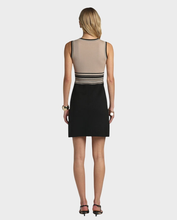 Beżowo-czarna sukienka Marciano - Image #1