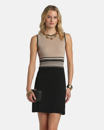 Beżowo-czarna sukienka Marciano - Image #2