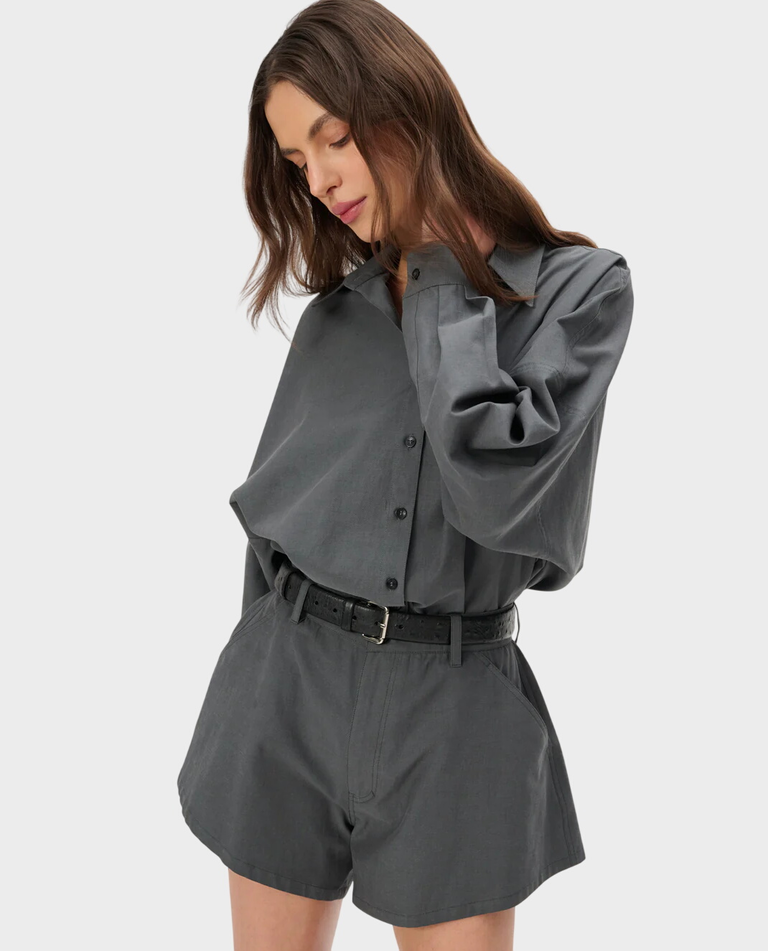 Szorty o trapezowym kroju Naomi - Image #4