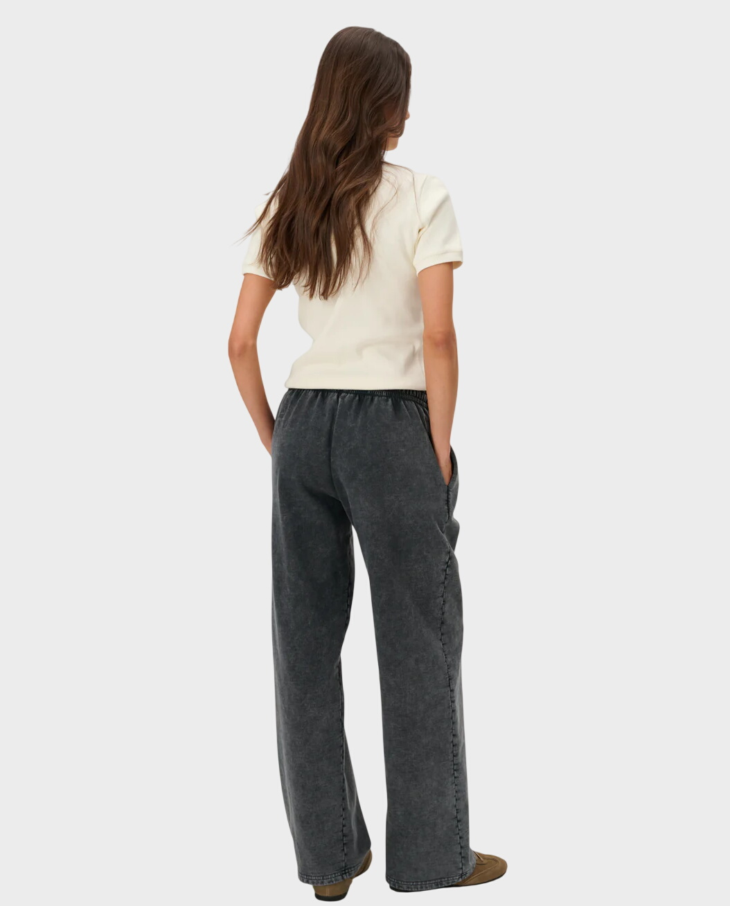 Szare spodnie z bawełny Bruno - Image #2