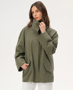 Bawełniana parka khaki Denis - Image #2