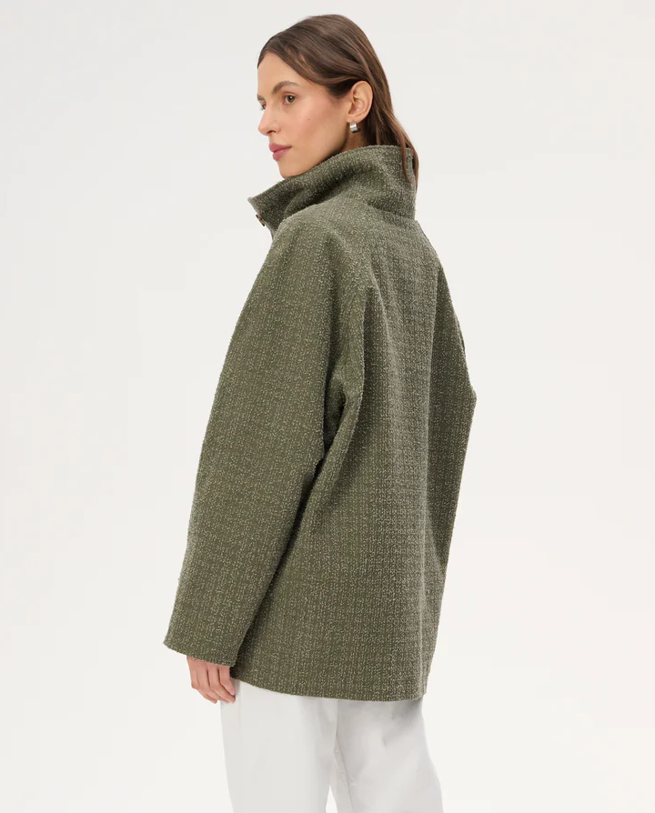 Bawełniana parka khaki Denis - Image #4