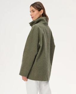 Bawełniana parka khaki Denis - Image #4