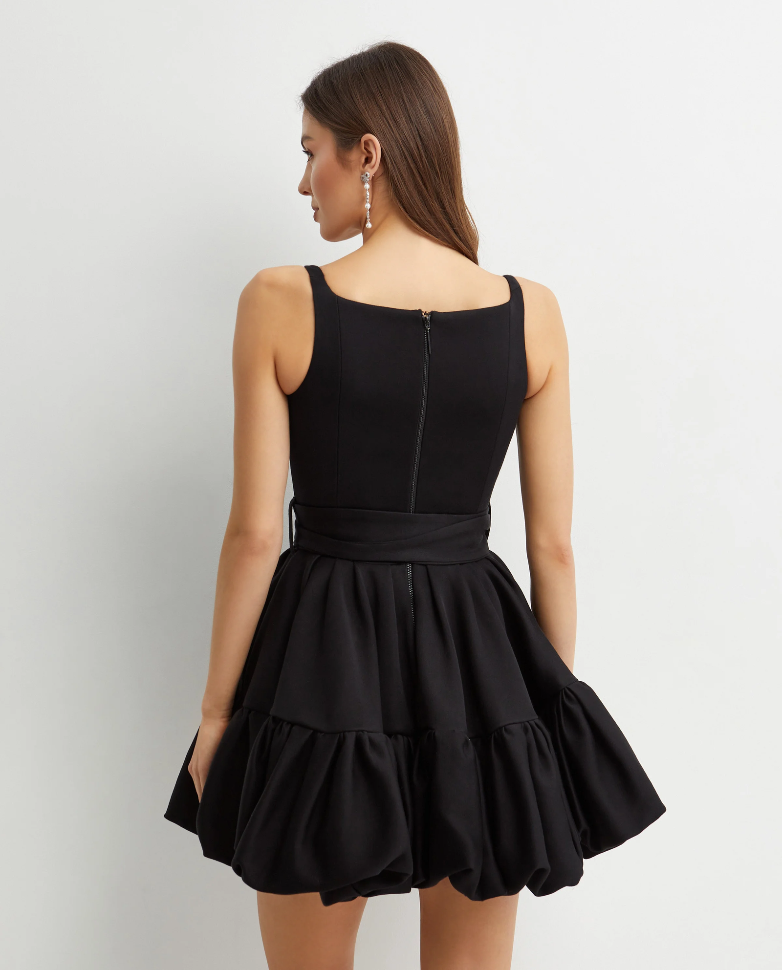 Czarna sukienka mini Drina - Image #3