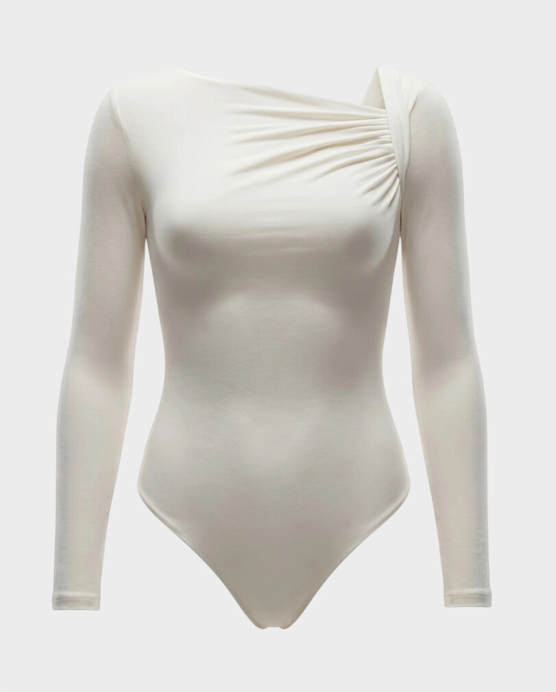 Białe body z wiskozy Iria - Image #2