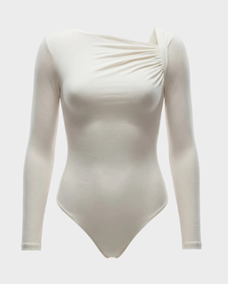 Białe body z wiskozy Iria - Image #2