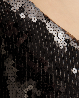 Ciemnobrązowa sukienka z cekinami Solaria - Image #4